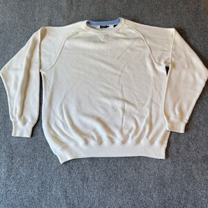 Alan Flusser Golf Sweater Mens XL  Pima Cotton Crewneck Long Sleeve Made in Peru